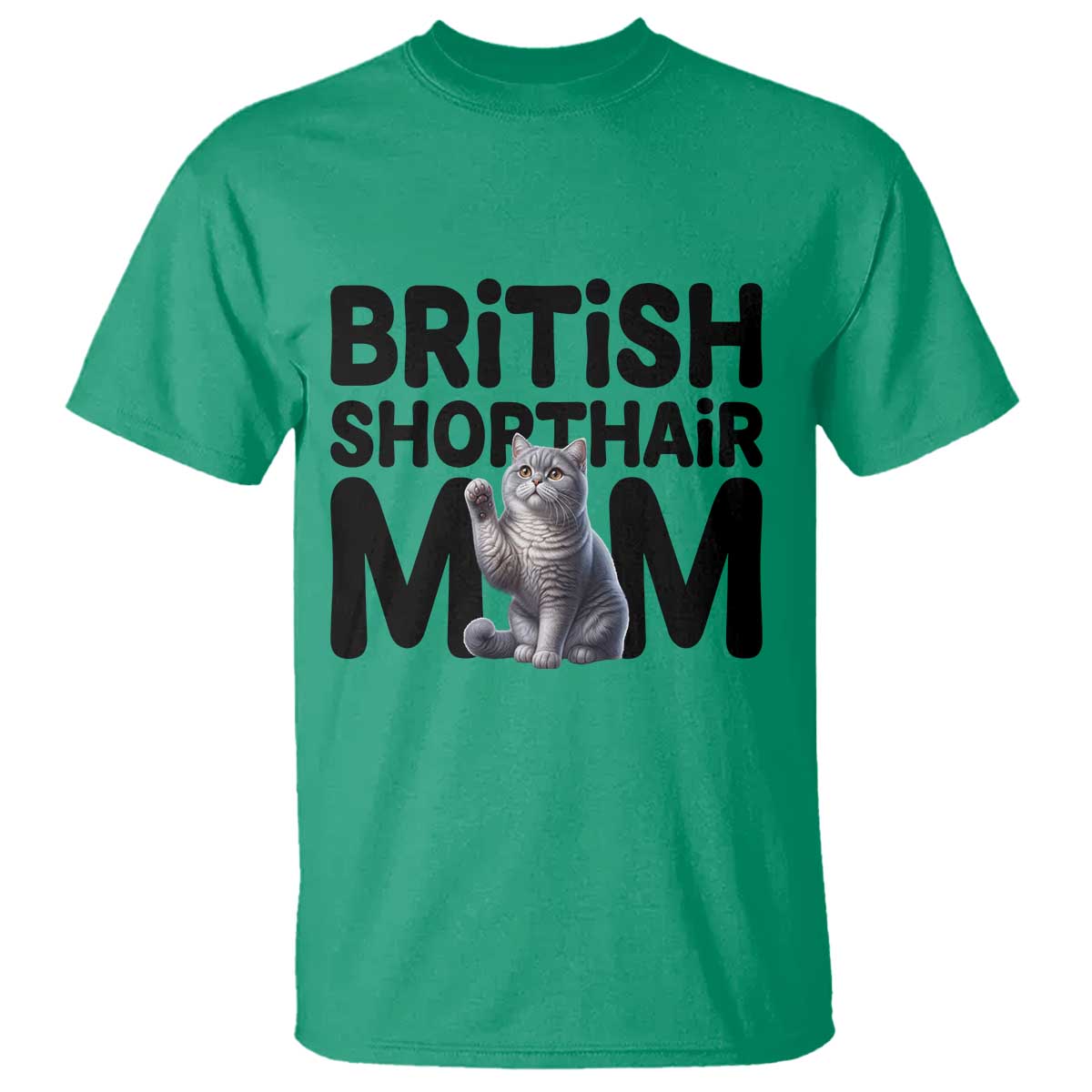 British Shorthair Mom Life T Shirt Mothers Day Cat Mom Gift