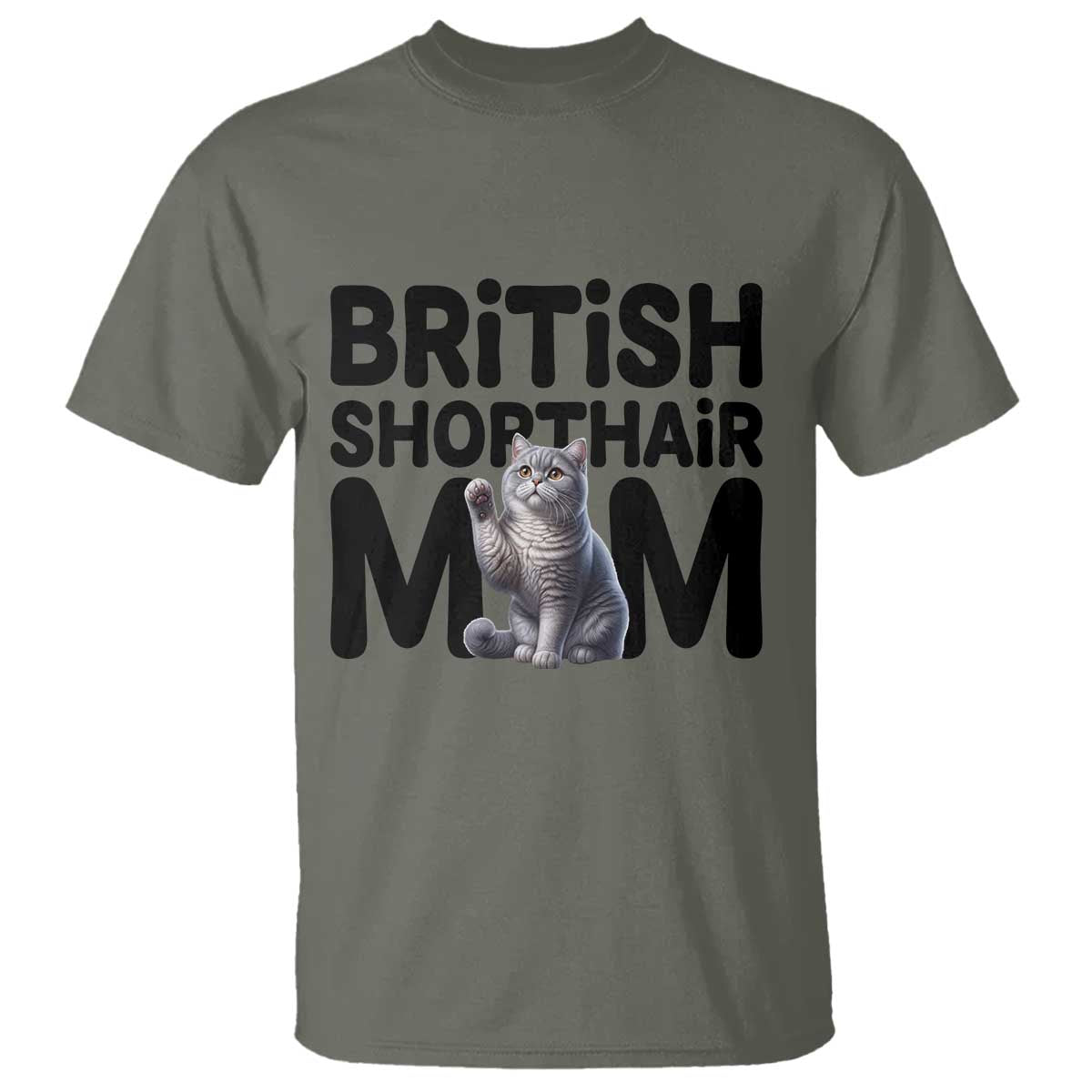 British Shorthair Mom Life T Shirt Mothers Day Cat Mom Gift