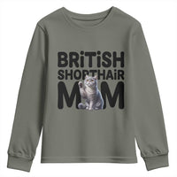 British Shorthair Mom Life Youth Sweatshirt Mothers Day Cat Mom Gift
