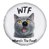 Funny Shocked British Shorthair Cat Spare Tire Cover Where Is The Food