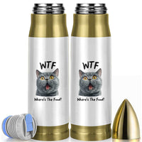 Funny Shocked British Shorthair Cat Bullet Tumbler Where Is The Food