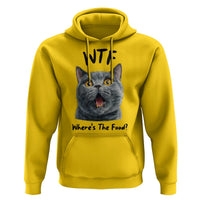 Funny Shocked British Shorthair Cat Hoodie Where Is The Food