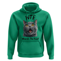 Funny Shocked British Shorthair Cat Hoodie Where Is The Food