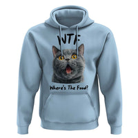 Funny Shocked British Shorthair Cat Hoodie Where Is The Food