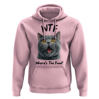 Funny Shocked British Shorthair Cat Hoodie Where Is The Food