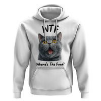 Funny Shocked British Shorthair Cat Hoodie Where Is The Food