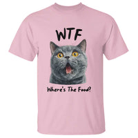 Funny Shocked British Shorthair Cat T Shirt Where Is The Food