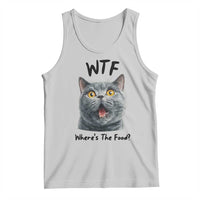 Funny Shocked British Shorthair Cat Tank Top Where Is The Food