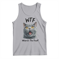 Funny Shocked British Shorthair Cat Tank Top Where Is The Food