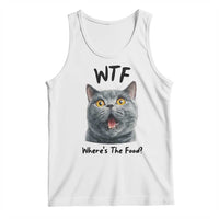 Funny Shocked British Shorthair Cat Tank Top Where Is The Food