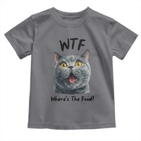 Funny Shocked British Shorthair Cat Toddler T Shirt Where Is The Food