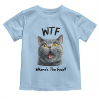 Funny Shocked British Shorthair Cat Toddler T Shirt Where Is The Food