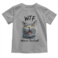 Funny Shocked British Shorthair Cat Toddler T Shirt Where Is The Food