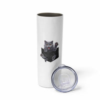 Cute British Shorthair Cat In Pocket Skinny Tumbler Cat Lover