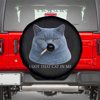 Funny British Shorthair Smoking Spare Tire Cover I Got That Cat In Me
