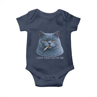 Funny British Shorthair Smoking Baby Onesie I Got That Cat In Me