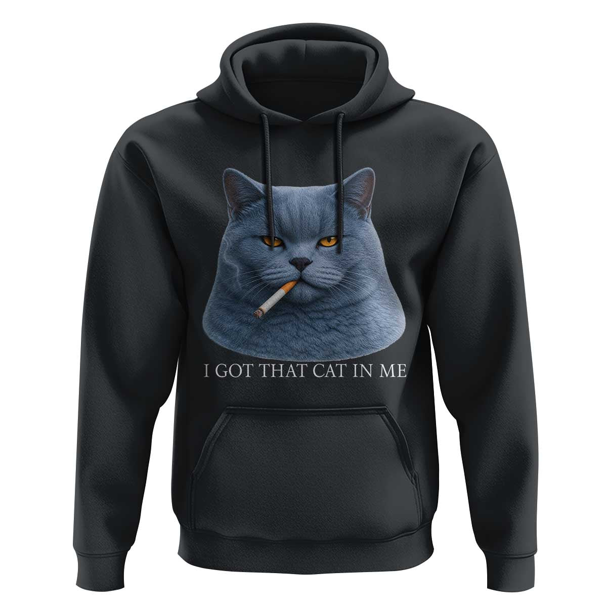Funny British Shorthair Smoking Hoodie I Got That Cat In Me