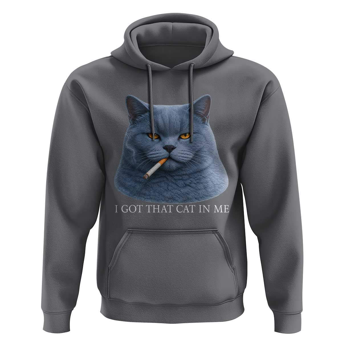 Funny British Shorthair Smoking Hoodie I Got That Cat In Me