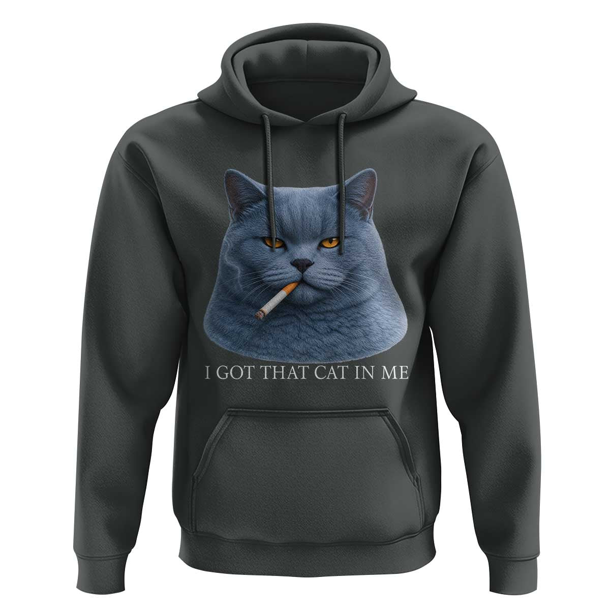 Funny British Shorthair Smoking Hoodie I Got That Cat In Me