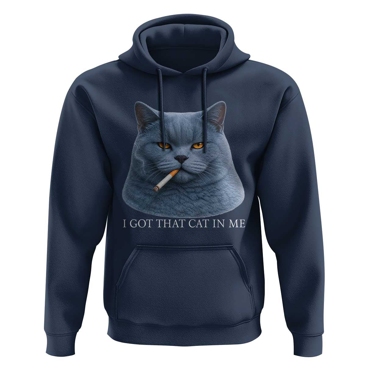 Funny British Shorthair Smoking Hoodie I Got That Cat In Me