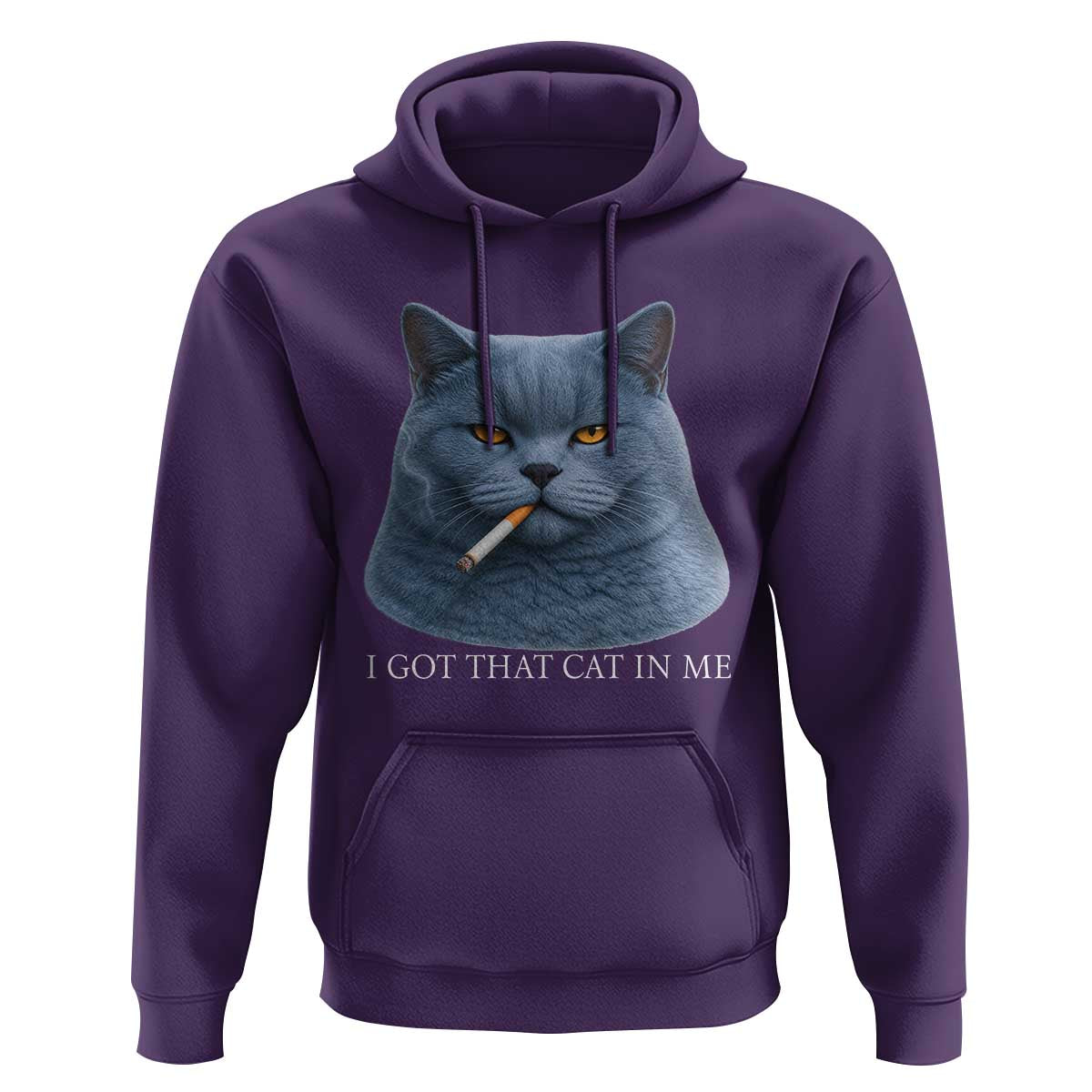 Funny British Shorthair Smoking Hoodie I Got That Cat In Me