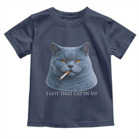 Funny British Shorthair Smoking Toddler T Shirt I Got That Cat In Me