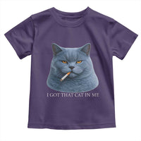 Funny British Shorthair Smoking Toddler T Shirt I Got That Cat In Me
