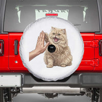 Cute Persian Cat High Five Spare Tire Cover Cat Lover