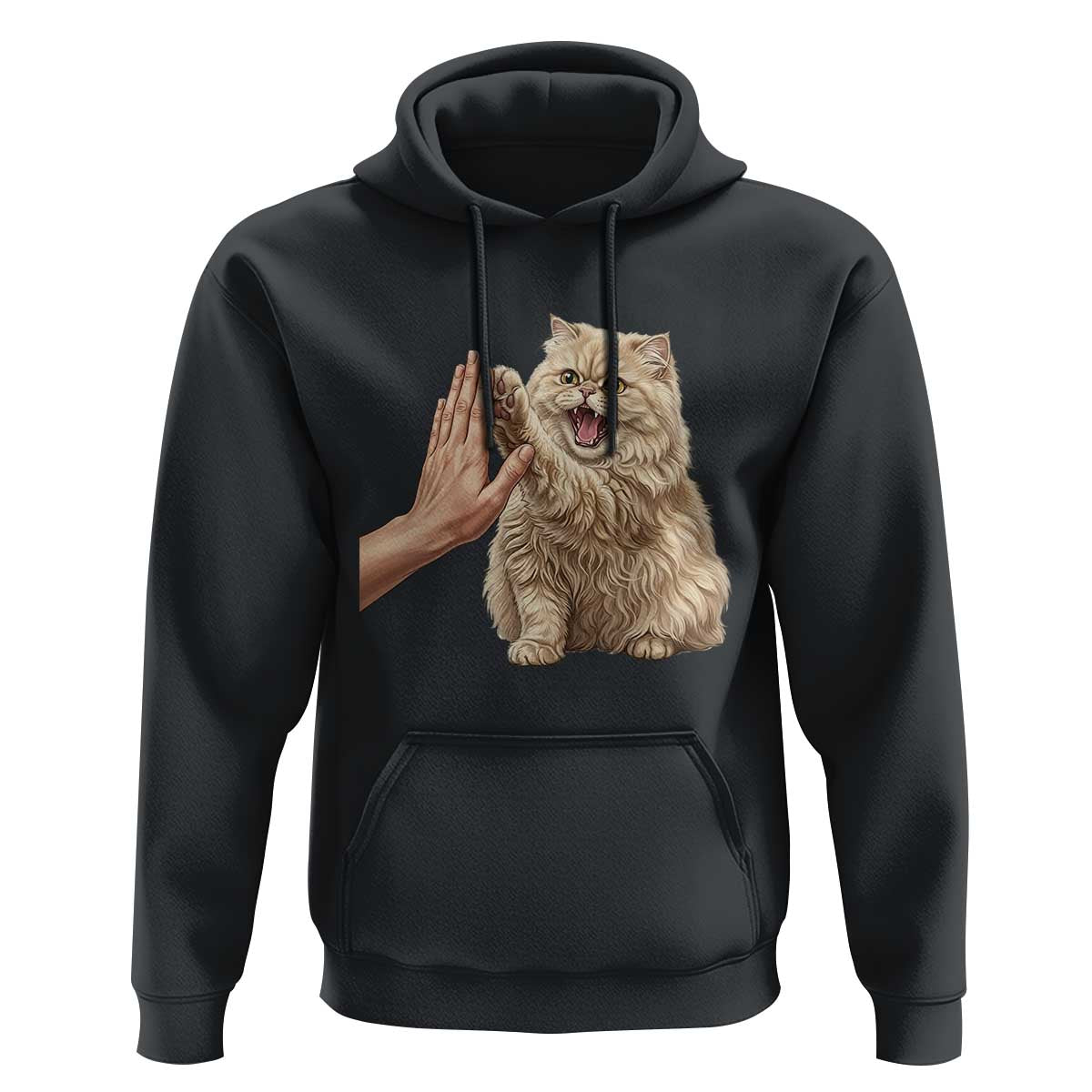 Cute Persian Cat High Five Hoodie Cat Lover