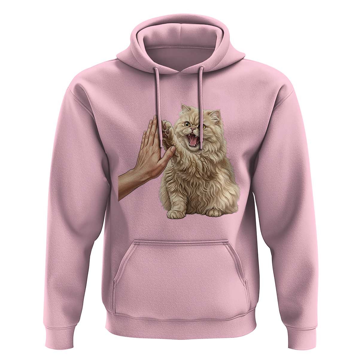 Cute Persian Cat High Five Hoodie Cat Lover
