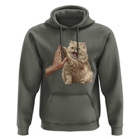 Cute Persian Cat High Five Hoodie Cat Lover