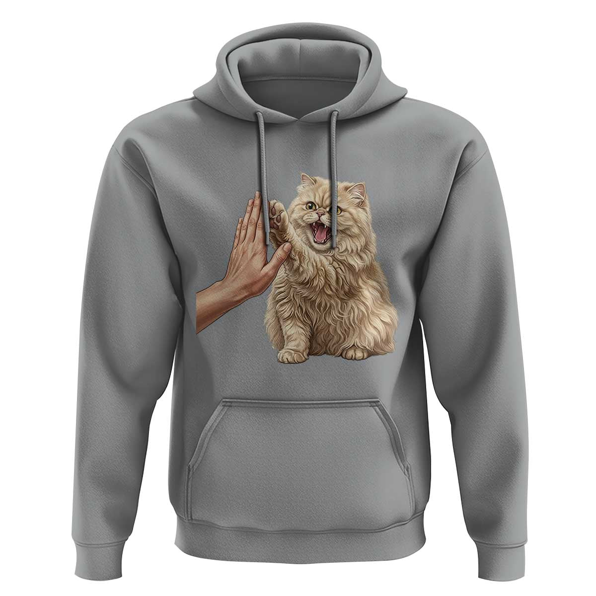 Cute Persian Cat High Five Hoodie Cat Lover