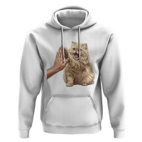 Cute Persian Cat High Five Hoodie Cat Lover