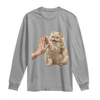 Cute Persian Cat High Five Long Sleeve Shirt Cat Lover