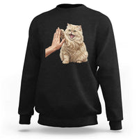 Cute Persian Cat High Five Sweatshirt Cat Lover