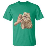 Cute Persian Cat High Five T Shirt Cat Lover