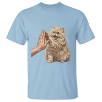 Cute Persian Cat High Five T Shirt Cat Lover