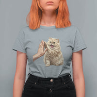 Cute Persian Cat High Five T Shirt For Women Cat Lover