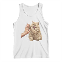 Cute Persian Cat High Five Tank Top Cat Lover