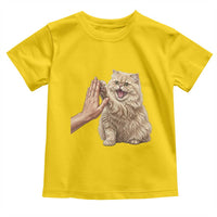 Cute Persian Cat High Five Toddler T Shirt Cat Lover