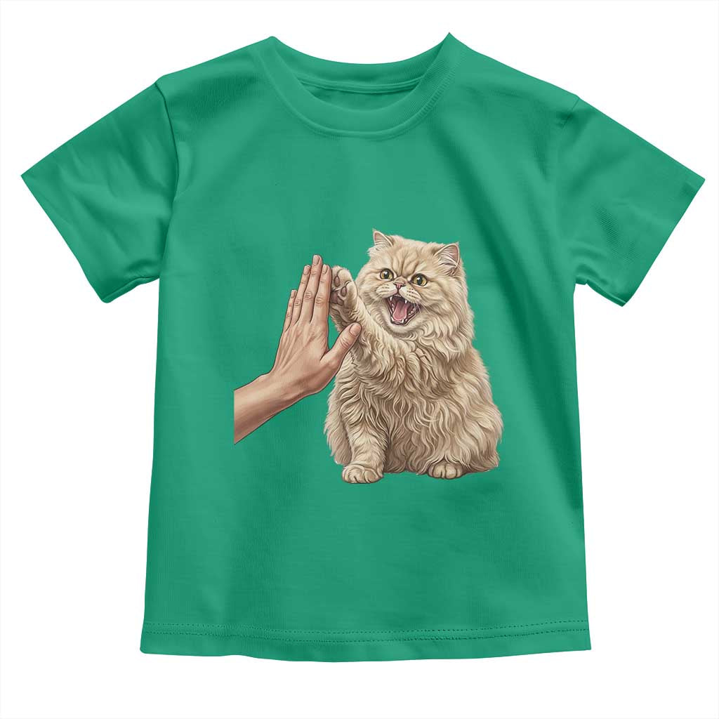 Cute Persian Cat High Five Toddler T Shirt Cat Lover