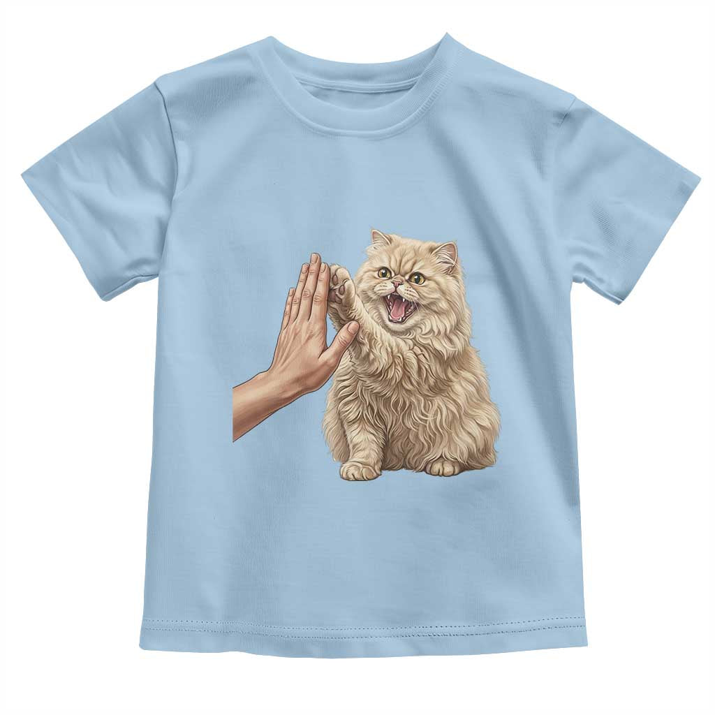 Cute Persian Cat High Five Toddler T Shirt Cat Lover