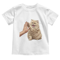 Cute Persian Cat High Five Toddler T Shirt Cat Lover