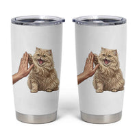 Cute Persian Cat High Five Tumbler Cup Cat Lover