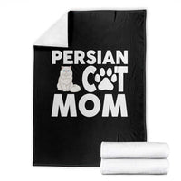 Proud Persian Cat Mom Throw Blanket Fluffy Cat Lover Gift For Her