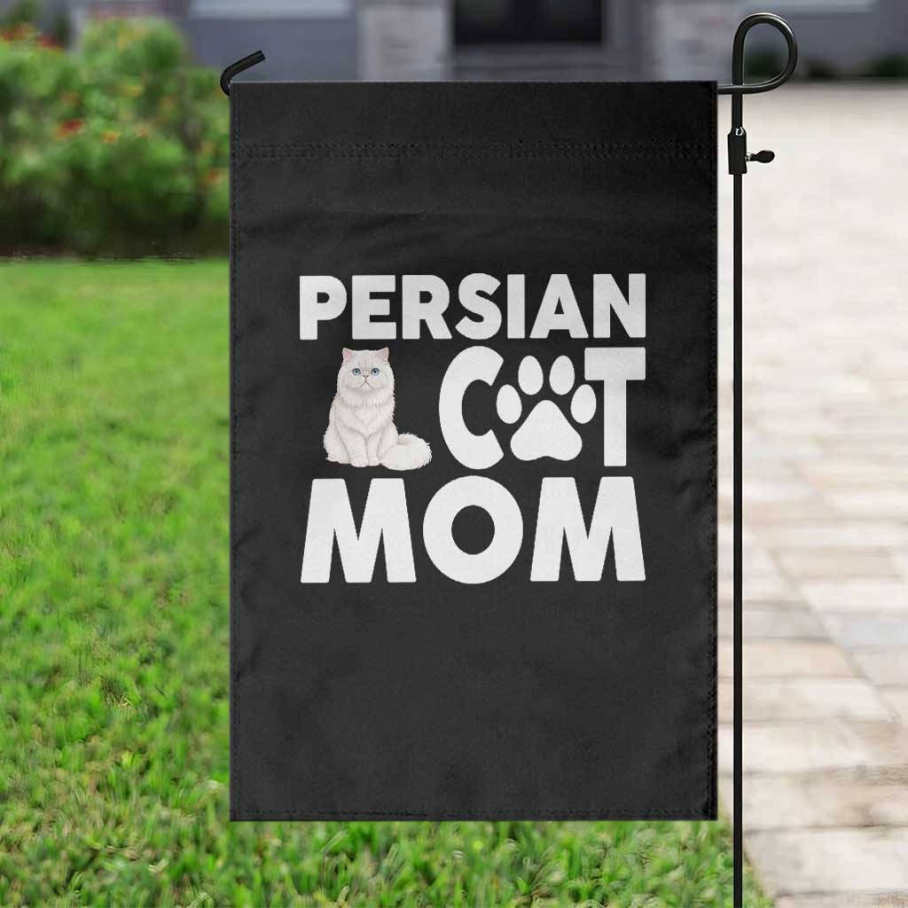 Proud Persian Cat Mom Garden Flag Fluffy Cat Lover Gift For Her