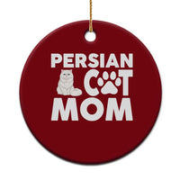 Proud Persian Cat Mom Ceramic Ornament Fluffy Cat Lover Gift For Her