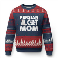 Proud Persian Cat Mom Ugly Christmas Sweater Fluffy Cat Lover Gift For Her