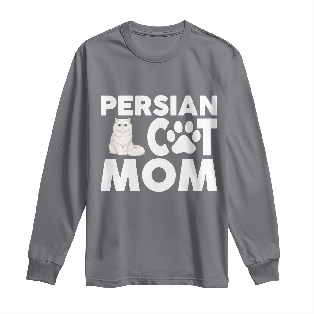 Proud Persian Cat Mom Long Sleeve Shirt Fluffy Cat Lover Gift For Her