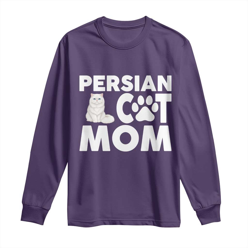 Proud Persian Cat Mom Long Sleeve Shirt Fluffy Cat Lover Gift For Her